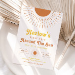 First Trip Around The Sun Invitation | Boho<br><div class="desc">First Trip Around The Sun Birthday Invitation.
Ready to be personalized by you!</div>
