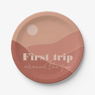 First Trip Around the Sun | Party  Paper Plate