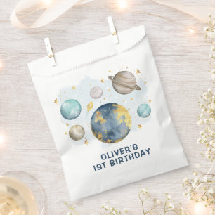 First Trip Around the Sun Planetarium Birthday Boy Favour Bag
