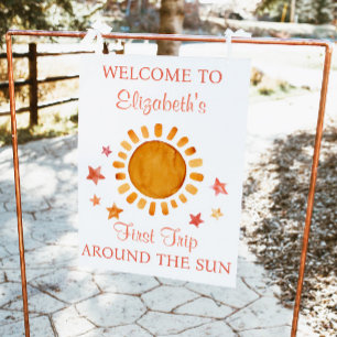 First Trip Around The Sun- Sunshine Welcome  Post Poster