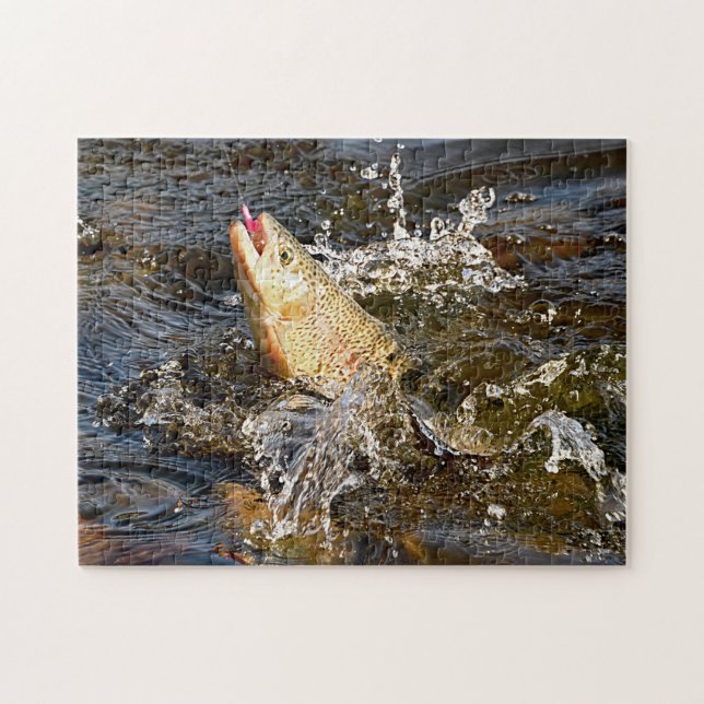 First Trout Of The Day Jigsaw Puzzle (Horizontal)