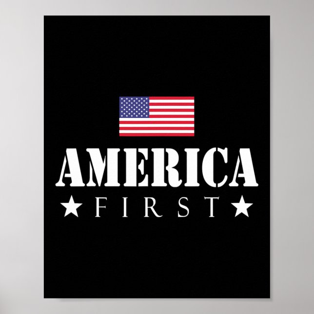 First Trump 2024 America First  Poster (Front)