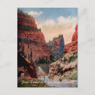 First Tunnel Vintage Railroad Postcard