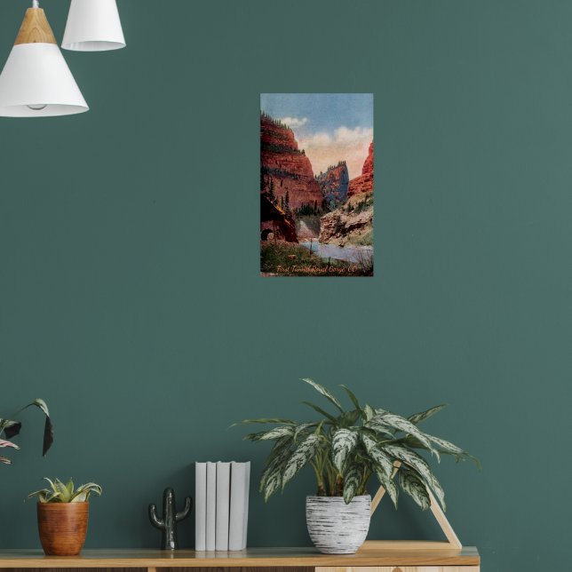 First Tunnel Vintage Railroad Poster (Living Room 1)