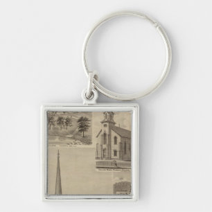 First Universalisty Church, Minneapolis, Minnesota Keychain