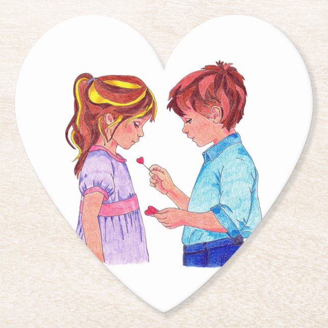 First Valentine Coaster (Front)