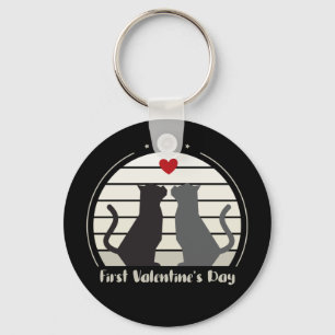 First Valentine Day  Keychain