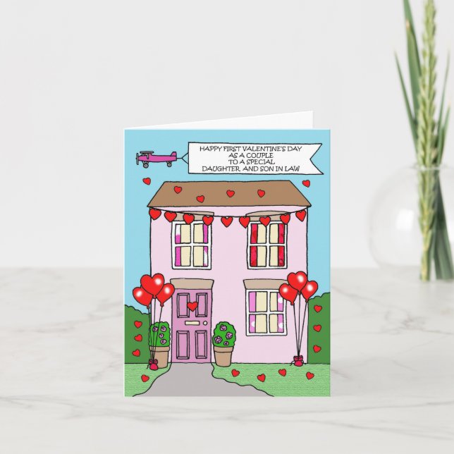 First Valentine's Day as Newlyweds Card (Front)