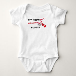 First Valentine's Day Baby Bodysuit