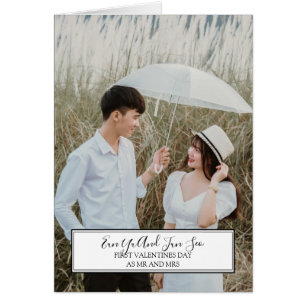 First Valentine's Day Married Photo
