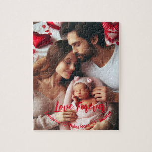First Valentines Day Together   Custom Photo  Jigsaw Puzzle
