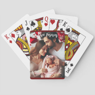 First Valentines Day Together   Custom Photo  Playing Cards