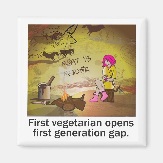 First Vegetarian Magnet (Front)