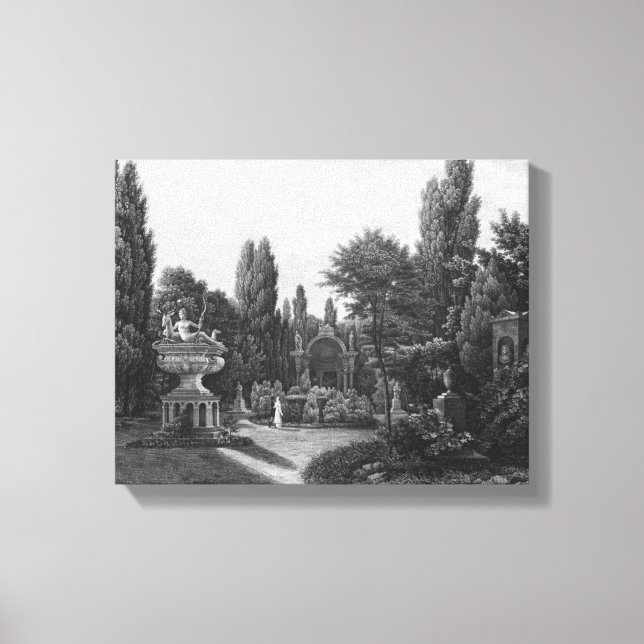 First view of the great garden canvas print (Front)