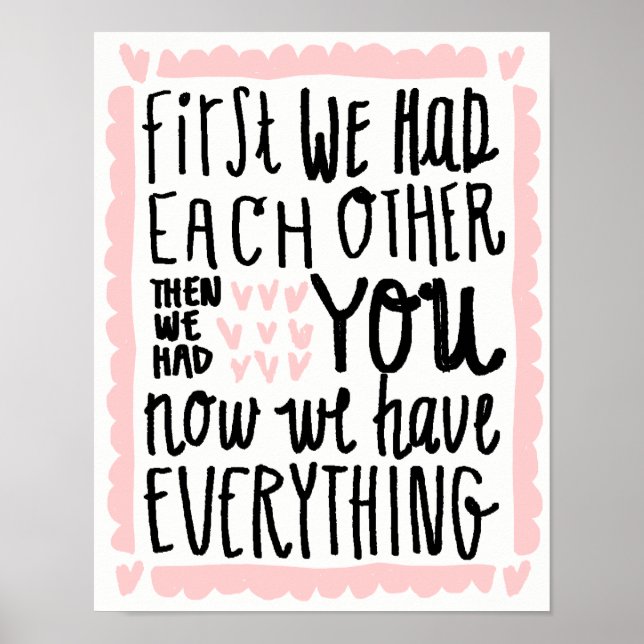First We Had Each Other Nursery Decor (Front)