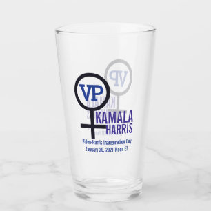 First Woman Vice President Kamala Harris VP Glass