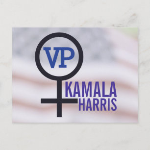 First Woman Vice President Kamala Harris VP Postcard