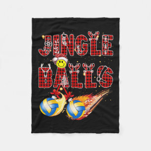 First Xmas As A Dad Jingle Volleyball Papa Uncle D Fleece Blanket