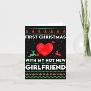 First Xmas With My New Girlfriend Men Ugly Christ  Card