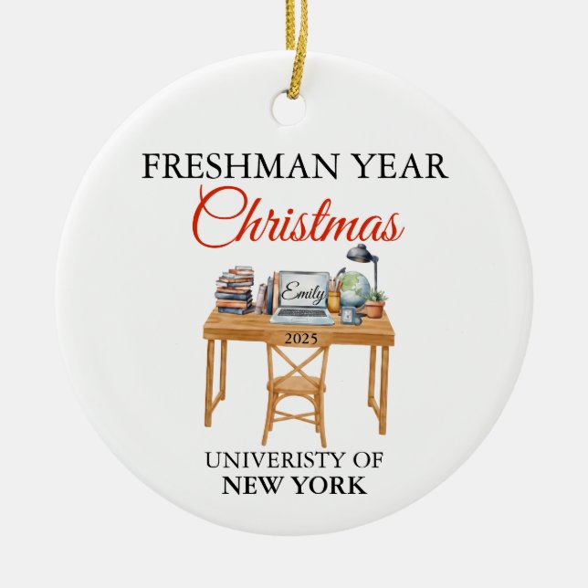 First Year At High School Ornament 2025, Freshman  (Front)