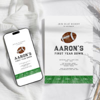 First Year Down Football 1st Birthday