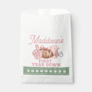 FIRST year down, Football Birthday, ONE  Favour Bag