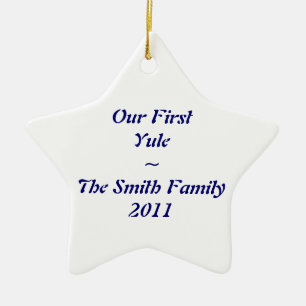 "First Yule" ornament