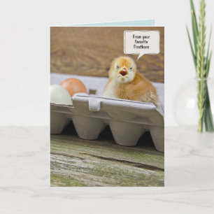 Firstborn chick for Mother's day Card