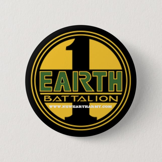 FirstEarth-LOGO2, WWW.NEWEARTHARMY.COM 2 Inch Round Button (Front)