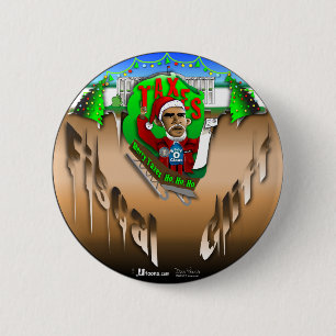 Fiscal Cliff 2 Inch Round Button