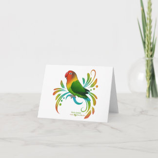 Fischer Lovebird Card