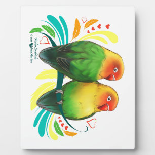 Fischer Lovebirds Plaque