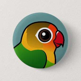 Fischer's Lovebird 2 Inch Round Button