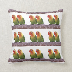 Fischer's Lovebird Throw Pillow