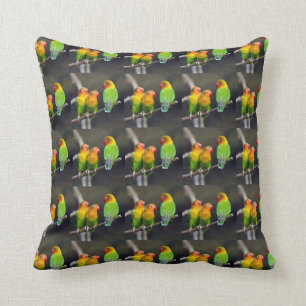 Fischer's Lovebird Throw Pillow