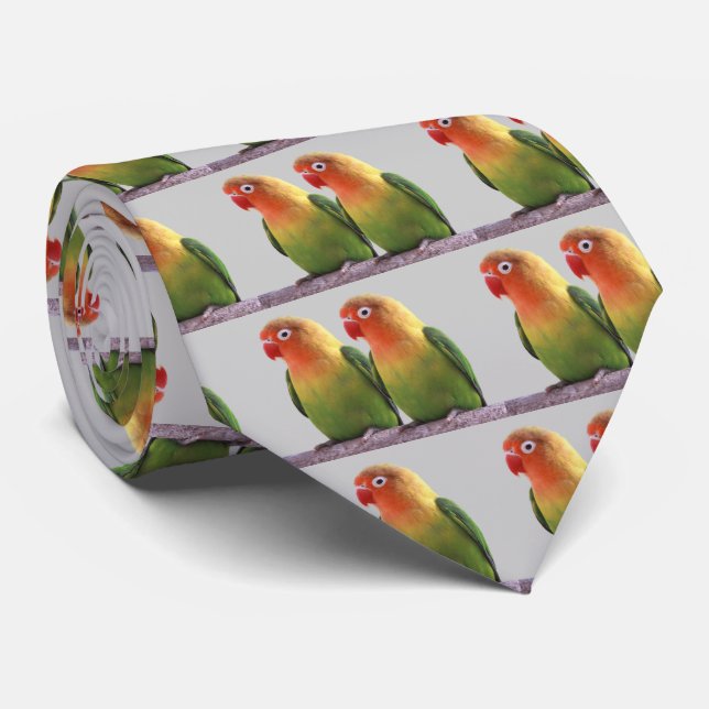 "Fischer's Lovebird" Tie (Rolled)
