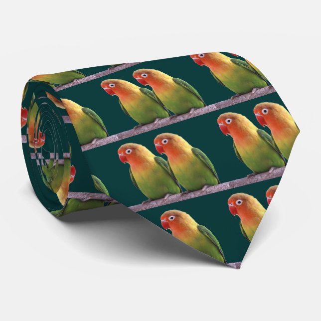 "Fischer's Lovebird" Tie (Rolled)