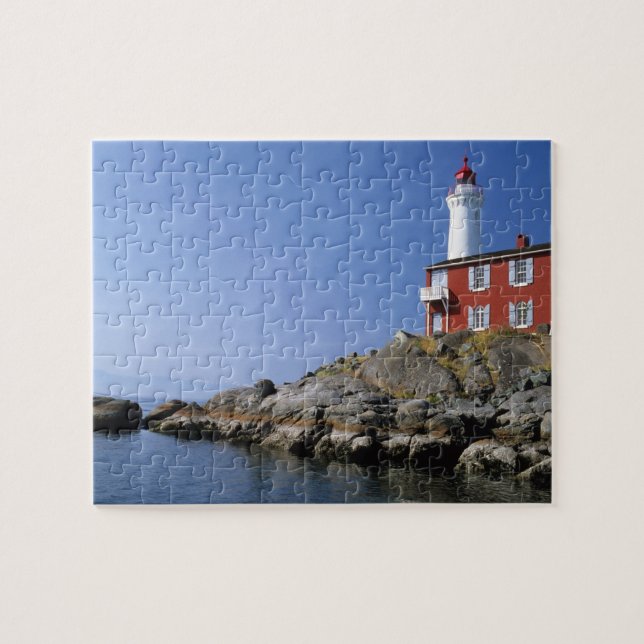 Fisgard Lighthouse in the Fort Rodd Hill Jigsaw Puzzle (Horizontal)