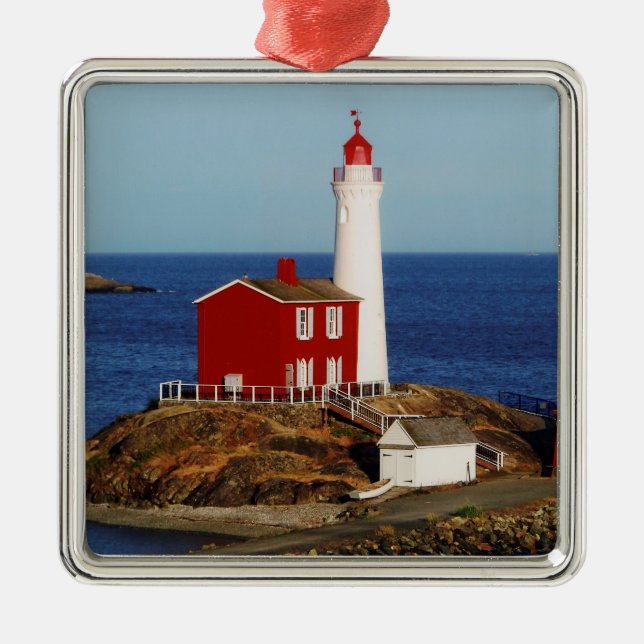 Fisgard Lighthouse Metal Ornament (Front)