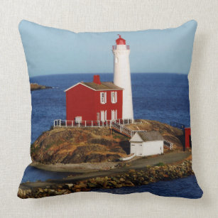 Fisgard Lighthouse Throw Pillow