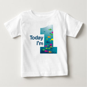 Fish 1st Birthday Baby T-Shirt