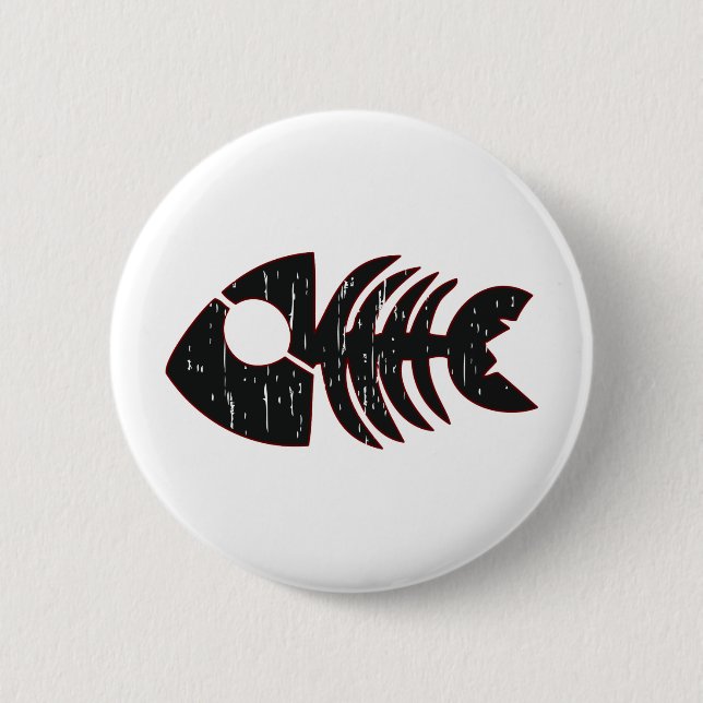 Fish 2 Inch Round Button (Front)