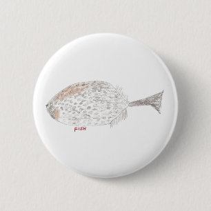 Fish 2 Inch Round Button