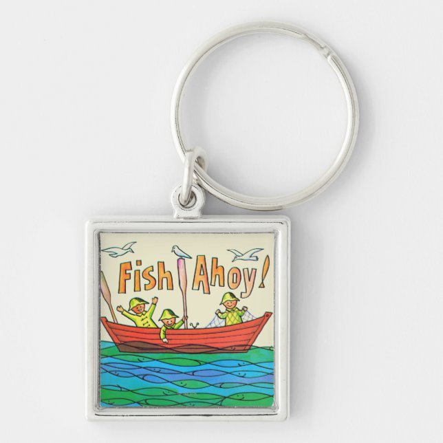Fish Ahoy! Keychain (Front)