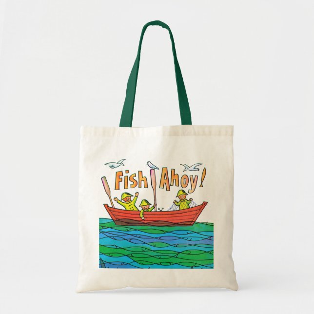 Fish Ahoy! Tote Bag (Front)