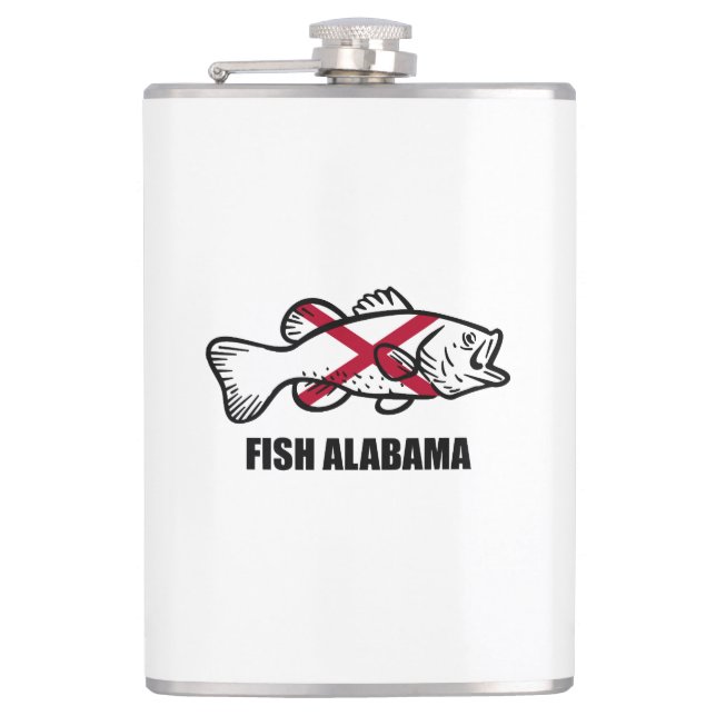 Fish Alabama Hip Flask (Front)