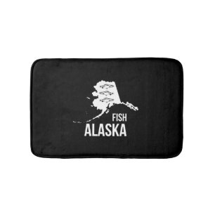 Fish Alaska Fishing design Bath Mat