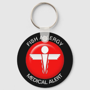 Fish Allergy Keychain