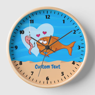Fish and Bait in Love Clock