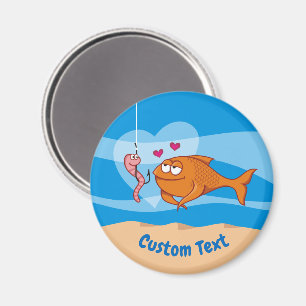 Fish and Bait in Love Magnet